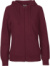 Dámska mikina s kapucňou z biobavlny - Neutral, farba - bordeaux, veľkosť - XXL