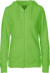 Dámska mikina s kapucňou z biobavlny - Neutral, farba - lime, veľkosť - XXL