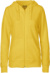 Dámska mikina s kapucňou z biobavlny - Neutral, farba - yellow, veľkosť - XL