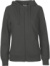 Dámska mikina s kapucňou z biobavlny - Neutral, farba - charcoal, veľkosť - XXL