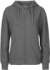 Dámska mikina s kapucňou z biobavlny - Neutral, farba - dark heather, veľkosť - L