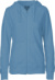 Dámska mikina s kapucňou z biobavlny - Neutral, farba - dusty indigo, veľkosť - XXL