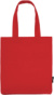 Taška z bio bavlny - Neutral, farba - red, veľkosť - Onesize