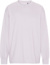 Oversize tričko s dlhým rukávom z organickej bavlny "Tiger" - Neutral, farba - dusty purple, veľkosť - 3XL