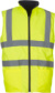 Obojstranná hi-vis flísová vesta - Yoko, farba - hi vis yellow, veľkosť - M