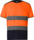 Výstražné tričko s vysokou viditeľnosťou - Yoko, farba - hi vis orange/navy, veľkosť - L