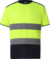 Výstražné tričko s vysokou viditeľnosťou - Yoko, farba - hi vis yellow/navy, veľkosť - 5XL