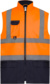 Hi-Vis polstrovaná vesta - Yoko, farba - hi vis orange/navy, veľkosť - L