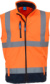 Hi-Vis softshellová vesta - Yoko, farba - hi vis orange/navy, veľkosť - M