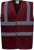 Výstražná bezpečnostná vesta Hi-Vis - Yoko, farba - maroon, veľkosť - XXL