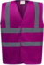 Výstražná bezpečnostná vesta Hi-Vis - Yoko, farba - raspberry, veľkosť - M