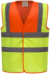 Výstražná bezpečnostná vesta Hi-Vis - Yoko, farba - hi vis orange/hi vis yellow, veľkosť - XL