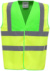 Výstražná bezpečnostná vesta Hi-Vis - Yoko, farba - lime/hi vis yellow, veľkosť - S