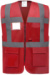 Hi-Vis multifunkčná vesta - Yoko, farba - red, veľkosť - 3XL