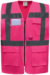 Hi-Vis multifunkčná vesta - Yoko, farba - pink, veľkosť - M