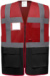 Hi-Vis multifunkčná vesta - Yoko, farba - red/black, veľkosť - S