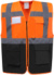 Hi-Vis multifunkčná vesta - Yoko, farba - hi vis orange/black, veľkosť - XL