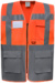 Hi-Vis multifunkčná vesta - Yoko, farba - hi vis orange/grey, veľkosť - XXL