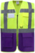 Hi-Vis multifunkčná vesta - Yoko, farba - hi vis yellow/purple, veľkosť - XXL