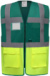 Hi-Vis multifunkčná vesta - Yoko, farba - paramedic green/hi vis yellow, veľkosť - 3XL