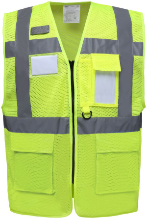 Hi-Vis sieťovaná bezpečnostná vesta