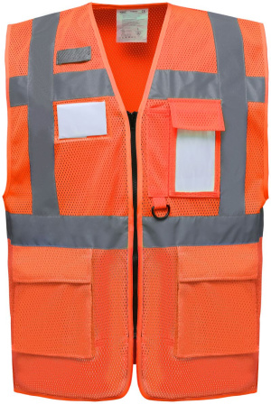 Hi-Vis sieťovaná bezpečnostná vesta