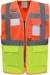 Hi-Vis sieťovaná bezpečnostná vesta - Yoko, farba - hi vis orange/hi vis yellow, veľkosť - XXL