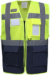 Hi-Vis sieťovaná bezpečnostná vesta - Yoko, farba - hi vis yellow/navy, veľkosť - S