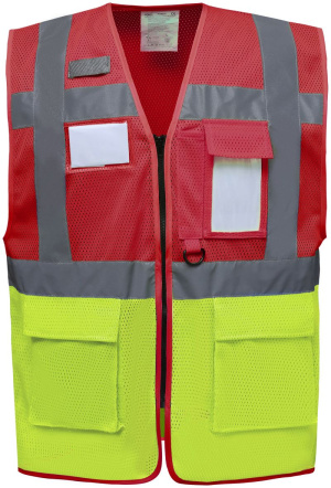 Hi-Vis sieťovaná bezpečnostná vesta