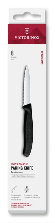 Victorinox Súprava lúpacích nožov  6-dielna čierna