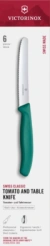 Victorinox Classic 6.7834.6C1 Súprava paradajkových nožov 6-dielna zelená 11cm - Victorinox