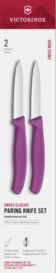 Victorinox Swiss Classic 6.7695.2C1 Sada nožov 2 ks fialová