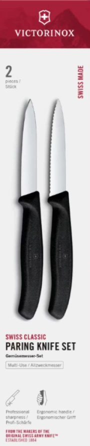 Victorinox Swiss Classic 6.7693.2 Sada nožov 2 ks čierna