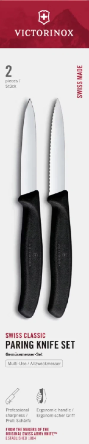 Victorinox Swiss Classic 6.7693.2 Sada nožov 2 ks čierna