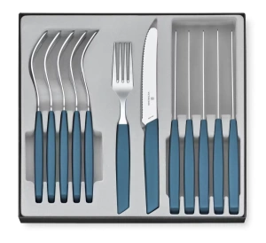 Victorinox Swiss Modern Príborová sada - 12 ks - nevädzová modrá