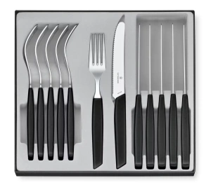 Victorinox Swiss Modern Príborová sada - 12 ks - čierna