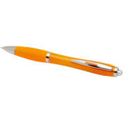 Nash guľôčkové pero z recyklovaného plastu RCS s farebným telom aj úchopom (modrý atrament)