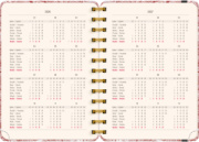 NOTIQUE Špirálový 18-mesačný diár Petito – Mraky 2026/2027, 13 x 18 cm