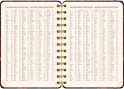 NOTIQUE Špirálový 18-mesačný diár Petito – Rudé kvety 2026/2027, 13 x 18 cm