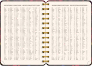 NOTIQUE Špirálový 18-mesačný diár Petito – Rudé kvety 2026/2027, 13 x 18 cm