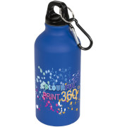 Matná športová fľaša Oregon 400 ml s karabínkou