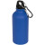 Matná športová fľaša Oregon 400 ml s karabínkou, farba - modrá