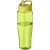 Športová fľaša s viečkom - 700 ml, farba - průhledná limetková