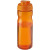 Športová fľaša s vyklápacím viečkom - 650 ml, farba - 0ranžová