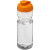 Športová fľaša s vyklápacím viečkom - 650 ml, farba - průhledná