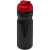 Športová fľaša s vyklápacím viečkom - 650 ml, farba - černá
