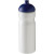 Športová fľaša s kupolovitým viečkom - 650 ml, farba - bílá