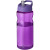 Športová fľaša s viečkom H2O Base® 650 ml, farba - purpurová