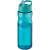 Športová fľaša s viečkom H2O Base® 650 ml, farba - tyrkysová