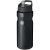 Športová fľaša s viečkom H2O Base® 650 ml, farba - černá
